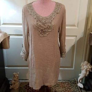 "Mad Style" Beautiful Embellished Tunic. Sz. Lg.